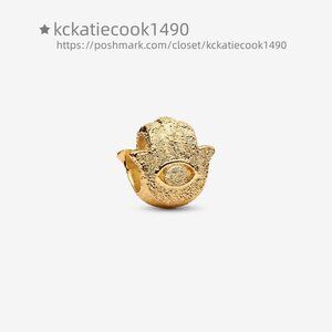 Pandora Textured Hamsa Hand Mini Charm|Pendant